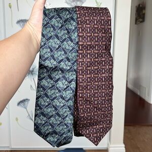 Two Pierre Balmain silk ties